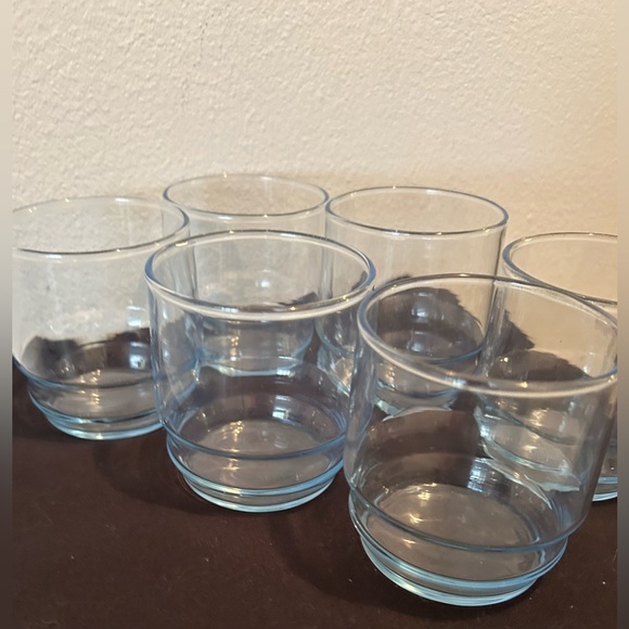 Set of 6 Rosenthal Studio Line Whiskey/old fashion/lowball glasses. Blue tint. - Picture 3 of 9